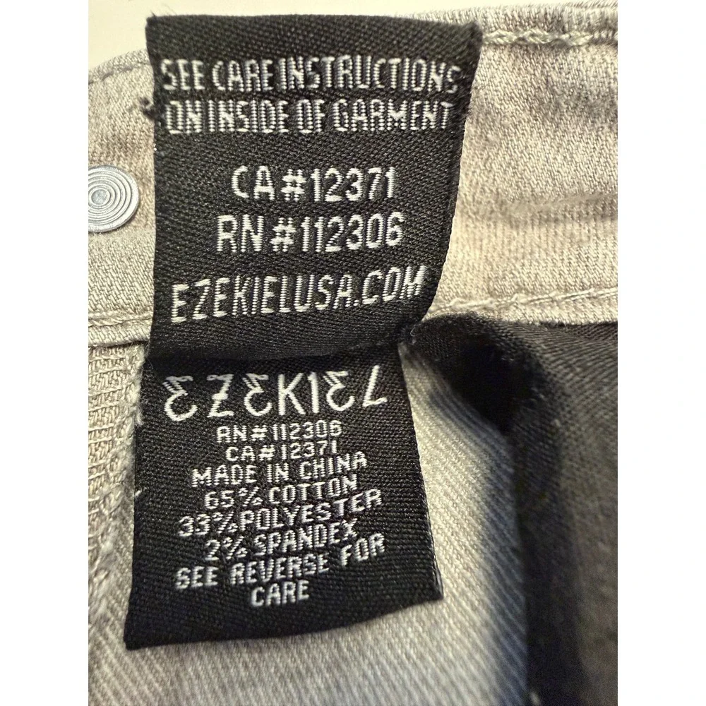Ezekiel Mens Gray Slim Straight Denim Jeans Size 32 Casual Skate Lifestyle